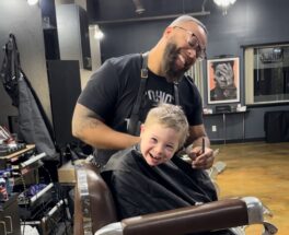 GIVING MORE THAN A HAIRCUT